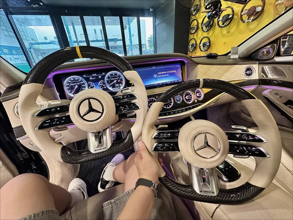 Mercedes-Benz S-Class W222 Steering Wheel Customization Review photo 4