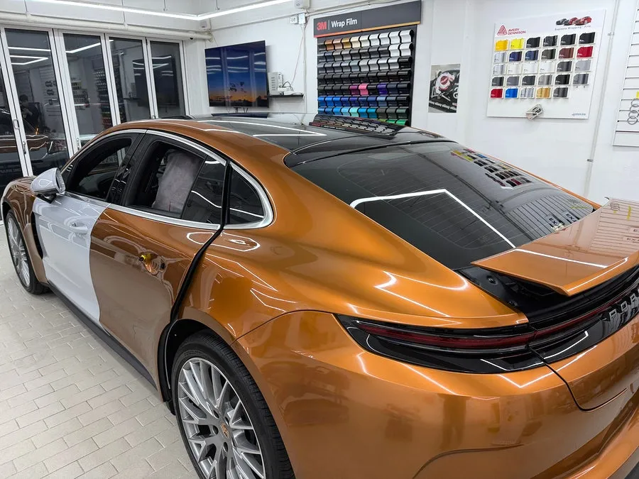 ポルシェ パナメーラ カーラッピング事例|費用目安・仕上がり 施工写真 4-2