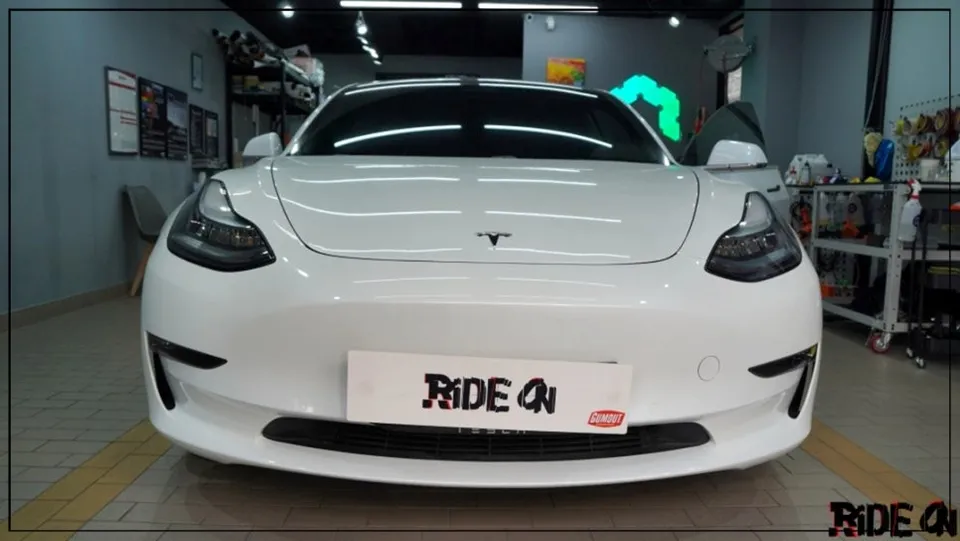 Tesla Model 3 vinyl wrap - Tesla Model 3 Satin Black Vinyl Wrap Review — Complete Transformation photo 3