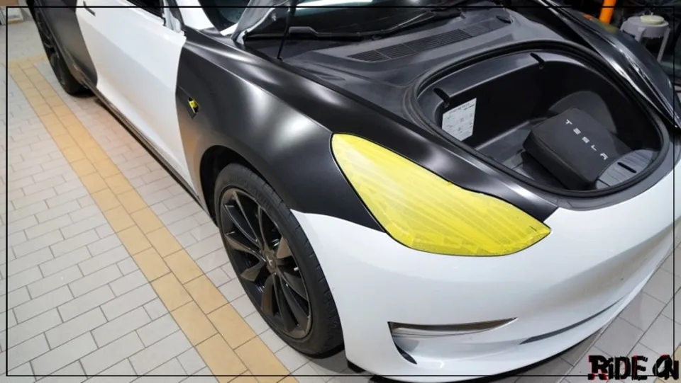 Tesla Model 3 vinyl wrap - Tesla Model 3 Satin Black Vinyl Wrap Review — Complete Transformation photo 6