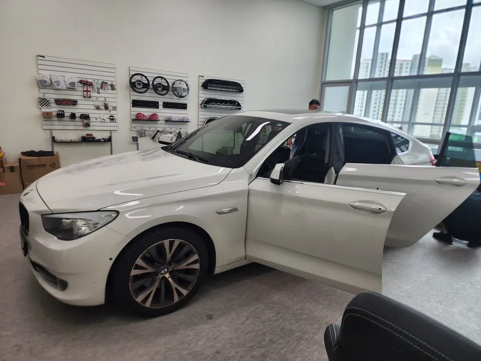 BMW 5 Series GT F07 android head unit installation result