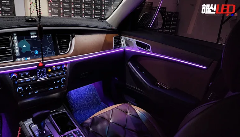 Genesis G80 ambient lighting - Genesis G80 Ambient Lighting Review: Cost & Results photo 3