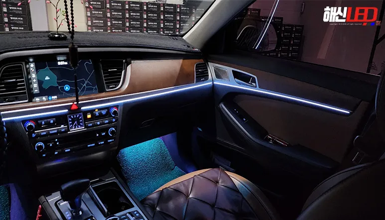 Genesis G80 ambient lighting - Genesis G80 Ambient Lighting Review: Cost & Results photo 4