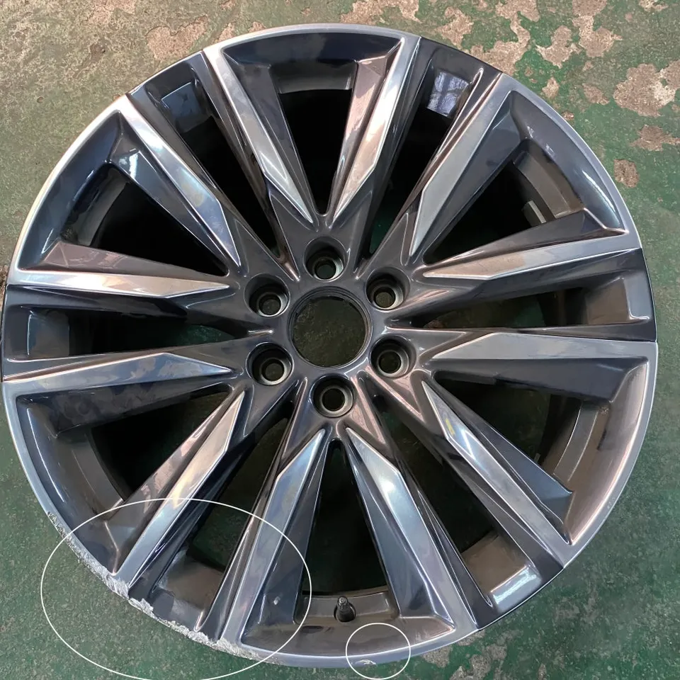 Cadillac Escalade wheel repair installation result