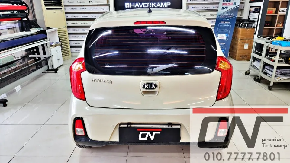 Kia Morningのカーフィルム施工事例｜費用目安・仕上がり 施工写真 3