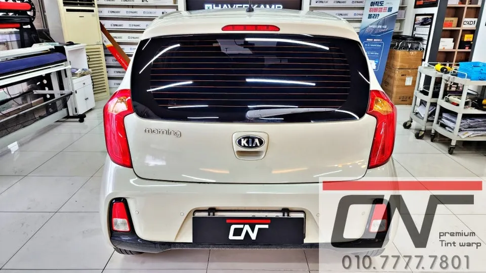 Kia Morningのカーフィルム施工事例｜費用目安・仕上がり 施工写真 4