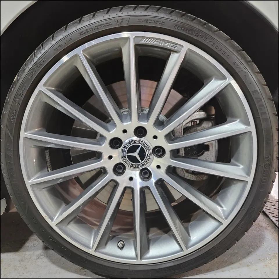 Mercedes-Benz E-Class W213 wheel repair - Mercedes-Benz E-Class Wheel Repair & Ghost Chrome Painting Review photo 4