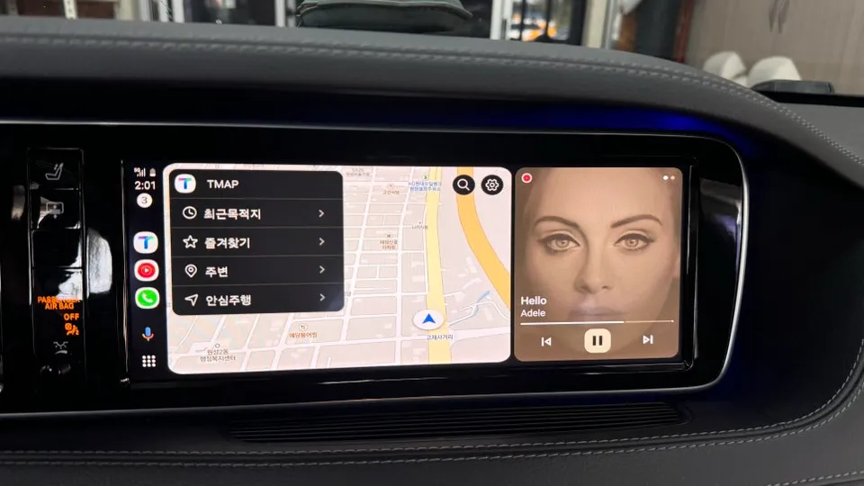 Mercedes-Benz S-Class W222のAndroid Auto・CarPlay取付事例 施工写真 2-2