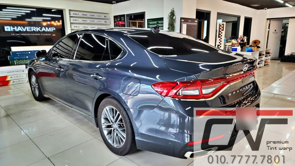 Hyundai Grandeur IGのカーフィルム施工事例|費用目安・仕上がり 施工写真 3-1