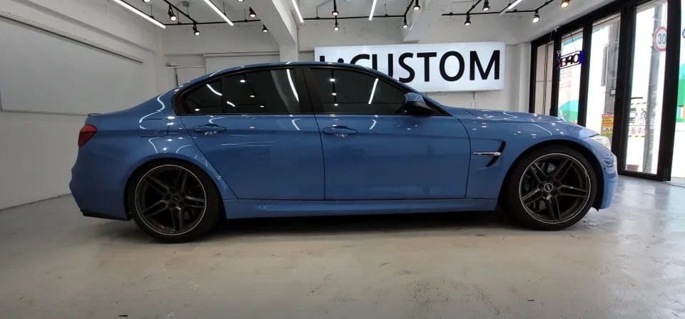 BMW M3のPPF施工事例 施工写真 3-1