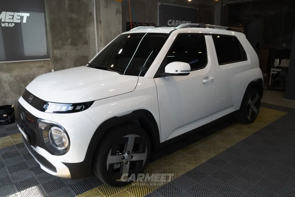 Hyundai Casperのカーラッピング事例|費用目安・仕上がり 施工写真 1-1
