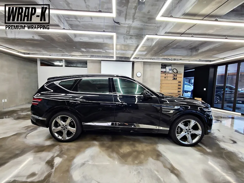 Genesis GV80 vinyl wrap - Genesis GV80 Chrome Delete Vinyl Wrap Review photo 3