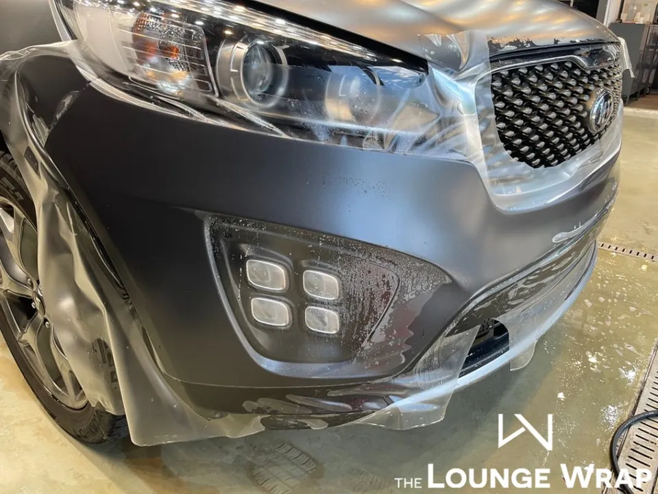 Kia SorentoのPPF施工事例｜無光PPF再施工 施工写真 1-3