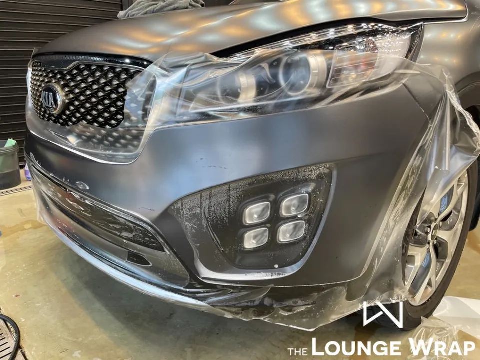 Kia SorentoのPPF施工事例｜無光PPF再施工 施工写真 2-3