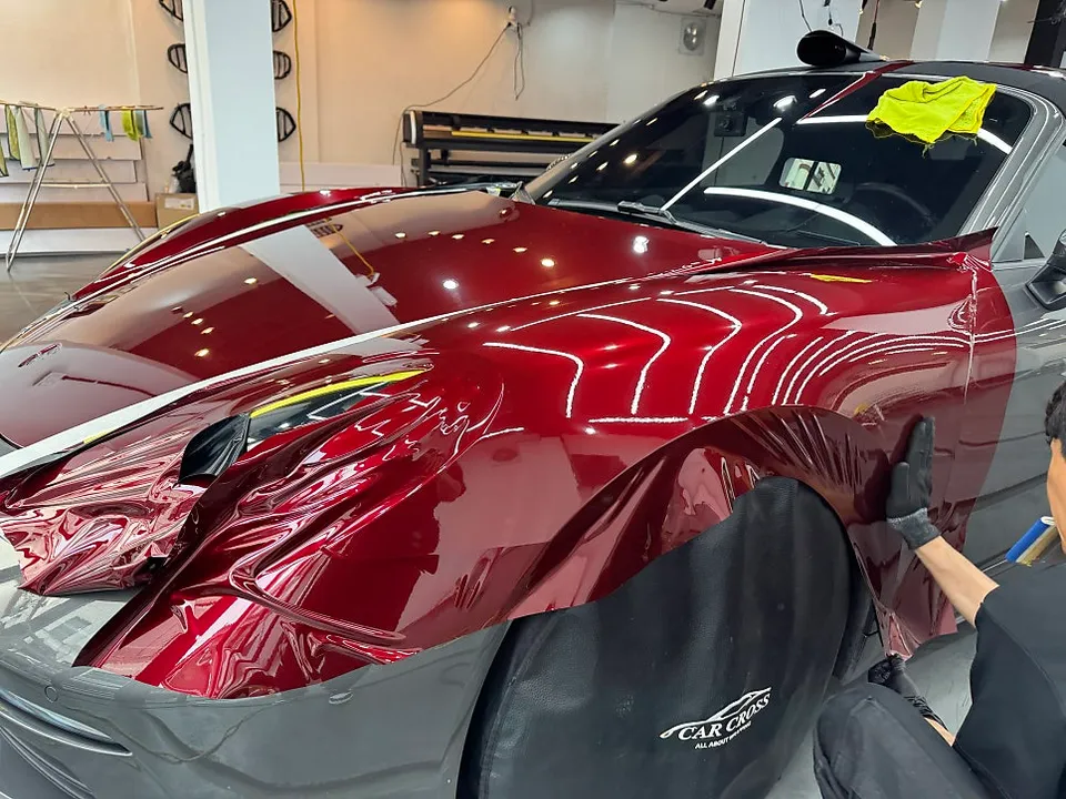 ポルシェ ボクスターのカーラッピング事例|費用目安・仕上がり 施工写真 2-2