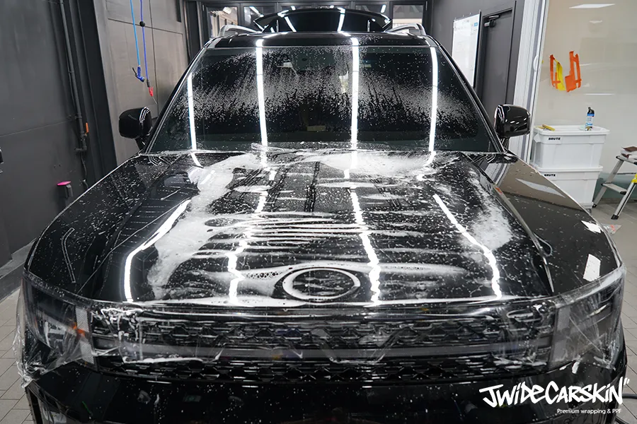 Hyundai Santa FeのPPF施工事例 施工写真 6