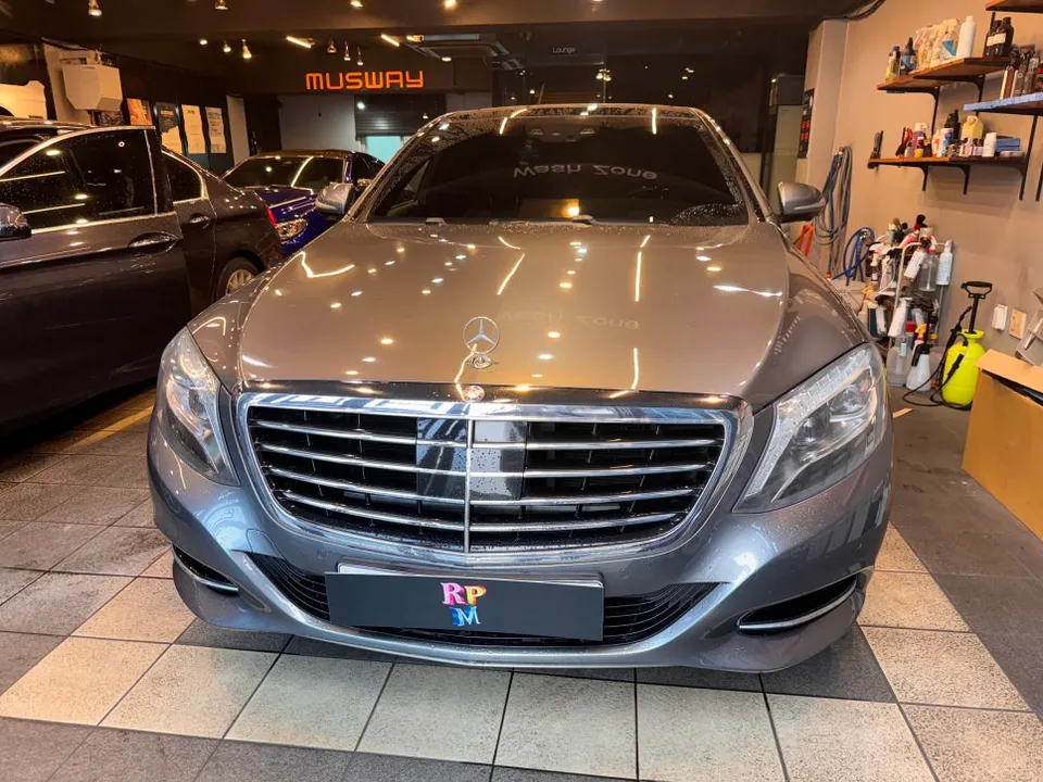 Mercedes-Benz S-Class Dashcam & Navigation Install — Busan photo 2