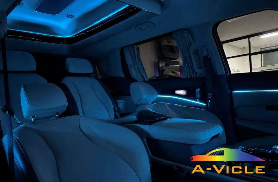 Kia Carnival KA4 ambient lighting installation result