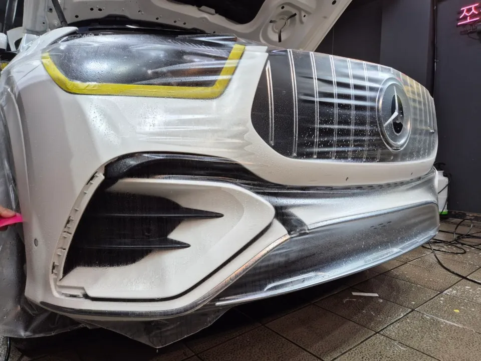 Mercedes-Benz GLEのPPF施工事例｜無光・ルーフトップ 施工写真 2-2