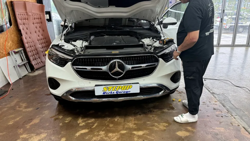 Mercedes-Benz GLC body kit installation result