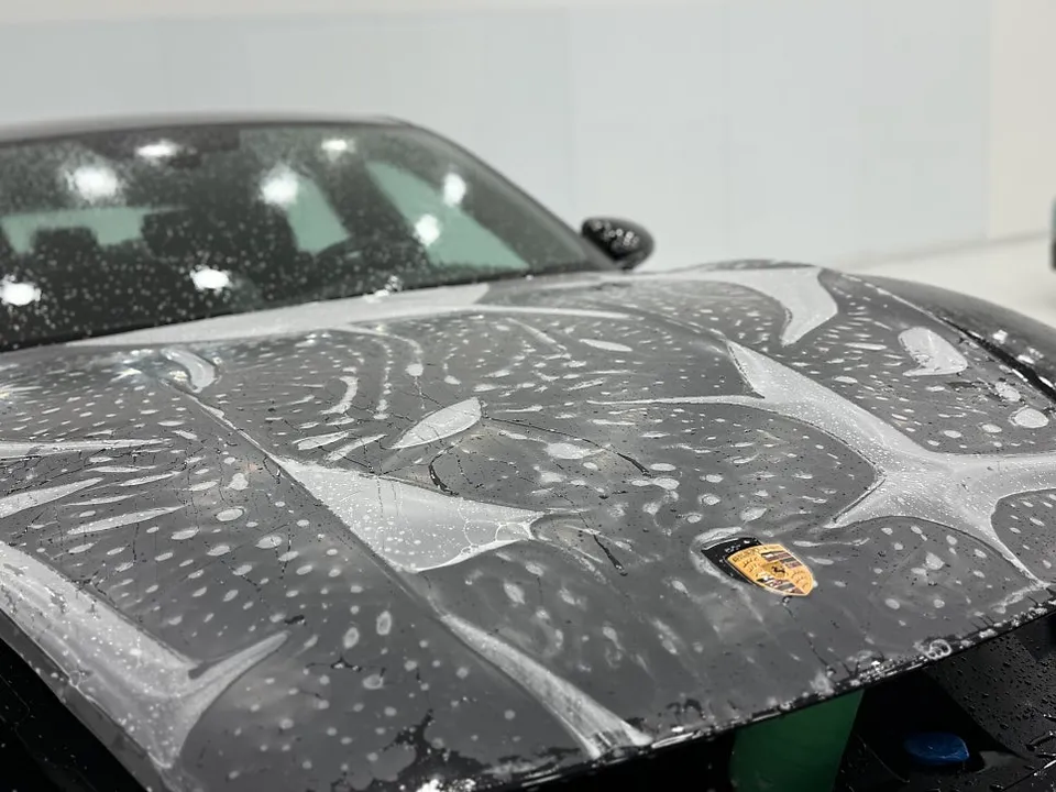 Porsche Taycan 4S PPF施工事例|無光フィルムで魅せるカスタム 施工写真 2-2
