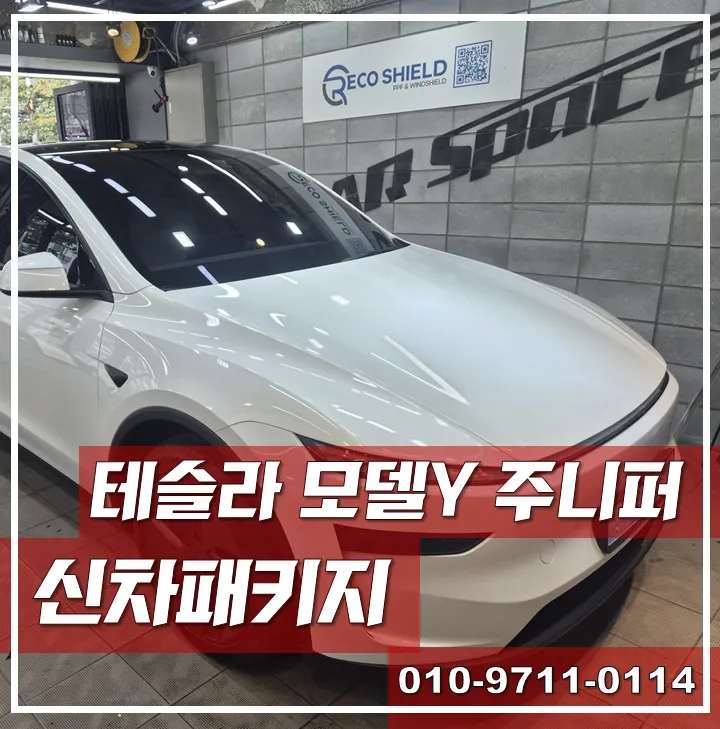 Tesla Model Y new car package installation result