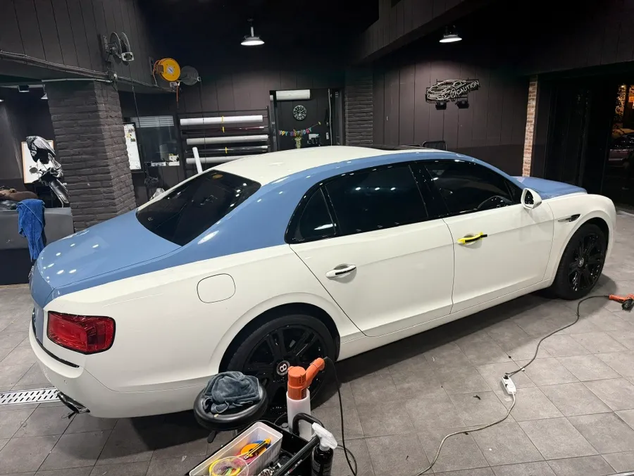 Bentley Flying Spurのカーラッピング事例|費用目安・仕上がり 施工写真 1-3