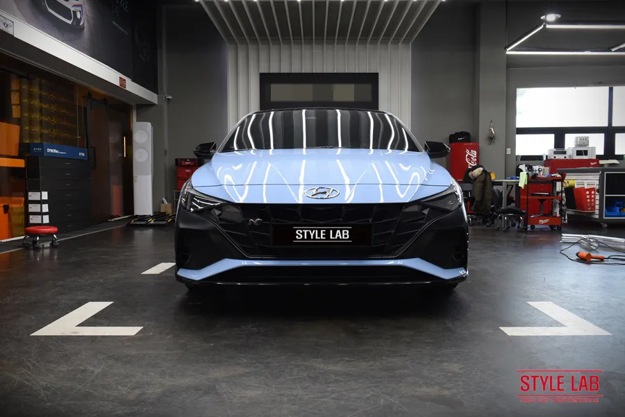 Hyundai Elantra Nのカーラッピング事例｜費用目安・仕上がり 施工写真 2-2