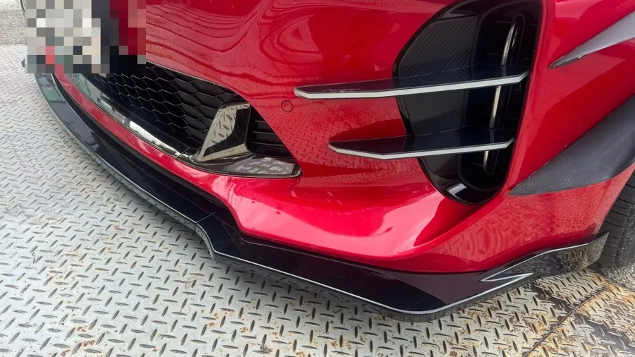Kia Stinger body kit - Kia Stinger Body Kit Review: Front Lip Installation photo 3