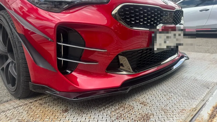 Kia Stinger body kit - Kia Stinger Body Kit Review: Front Lip Installation photo 4