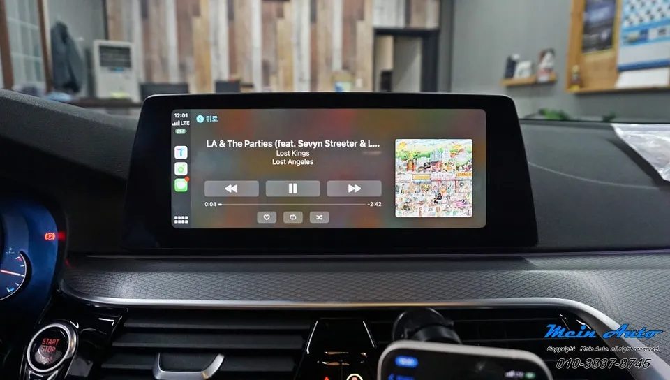 BMW 5 SeriesのAndroid Auto・CarPlay取付事例 施工写真 1-2