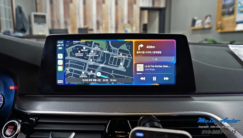 BMW 5 SeriesのAndroid Auto・CarPlay取付事例 施工写真 2-2