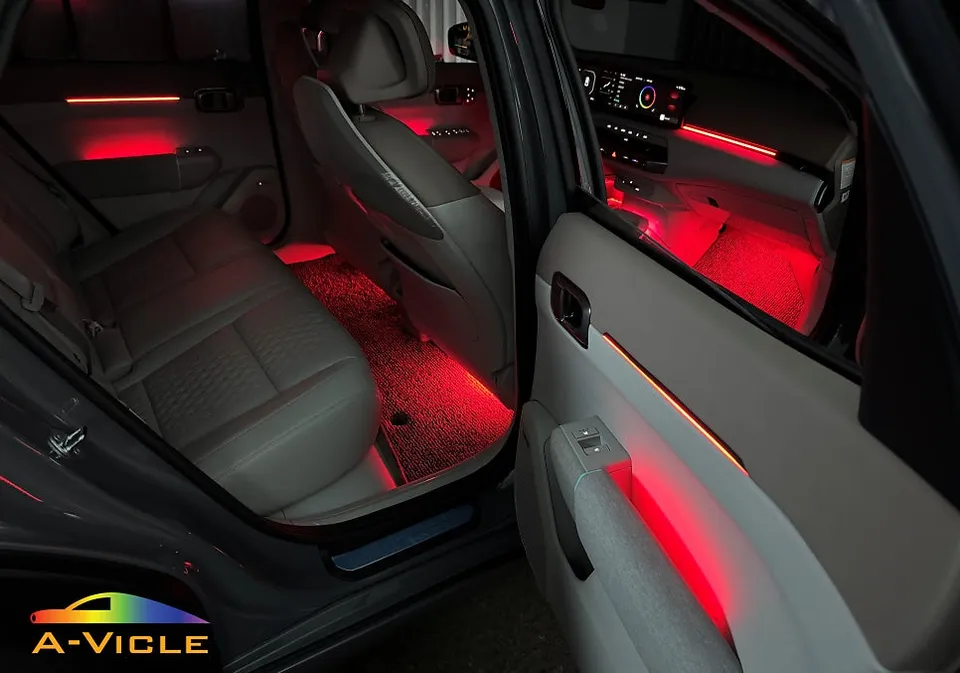 Kia EV4 ambient lighting installation result