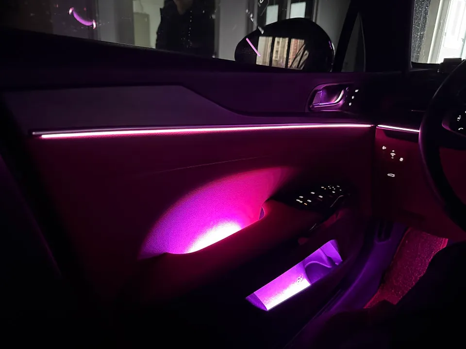 Kia K5 Ambient Lighting Upgrade: Full Option Interior LED Mood Li After