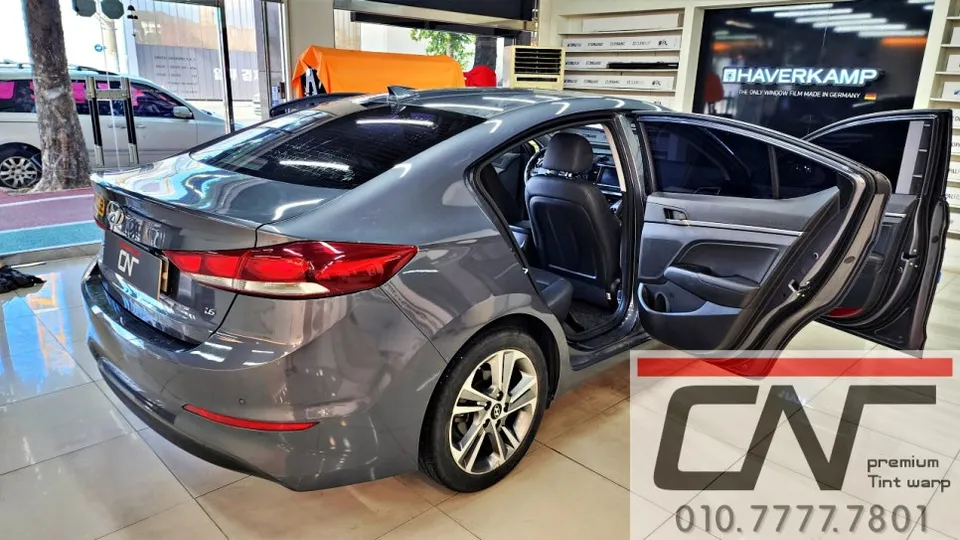 Hyundai Elantra ADのカーフィルム施工事例|費用目安・仕上がり 施工写真 2-1
