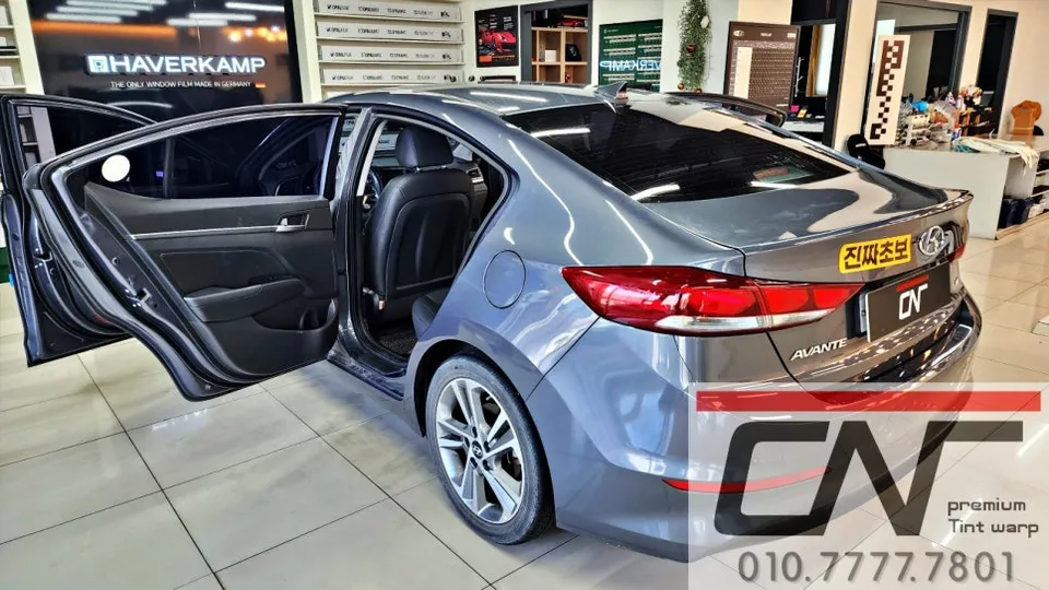 Hyundai Elantra ADのカーフィルム施工事例|費用目安・仕上がり 施工写真 3-1