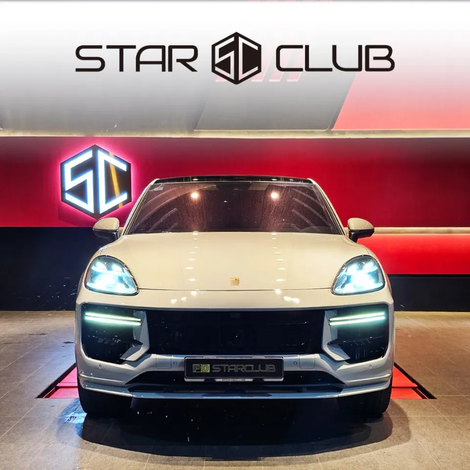 Porsche Cayenne Coupe body kit installation result