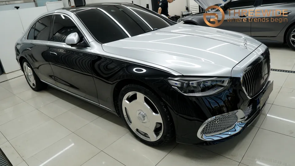 Mercedes-Benz Maybach S580のカーラッピング事例|費用目安・仕上がり 施工写真 2-1