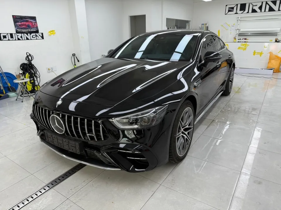 Mercedes-Benz AMG GT 43のカーラッピング事例｜クロームパーツの黒化 写真