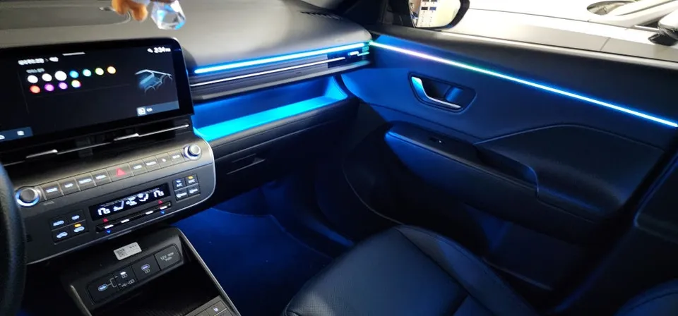 Hyundai Kona SX2 ambient lighting - Hyundai Kona SX2 Ambient Lighting Review: Cost & Results photo 4