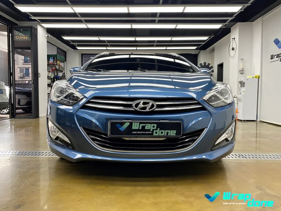 Hyundai i40のグリルラッピング事例|費用目安・仕上がり 施工写真 2-1