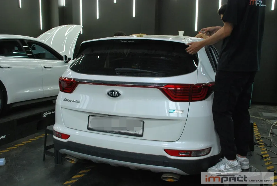 Kia Sportage QLのカーラッピング事例|費用目安・仕上がり 施工写真 3-1