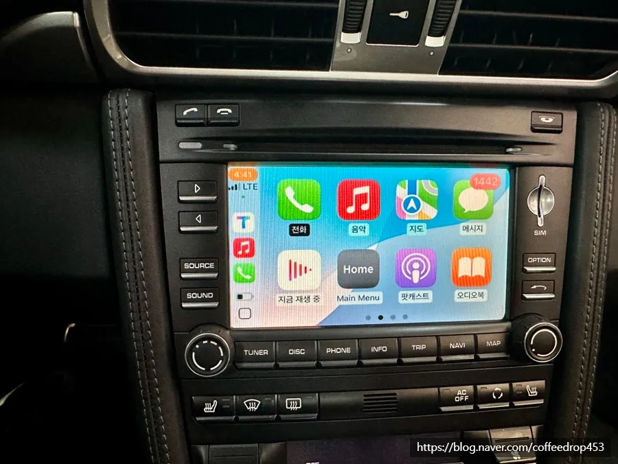 Porsche 911のAndroid Auto・CarPlay取付事例 施工写真 1-3
