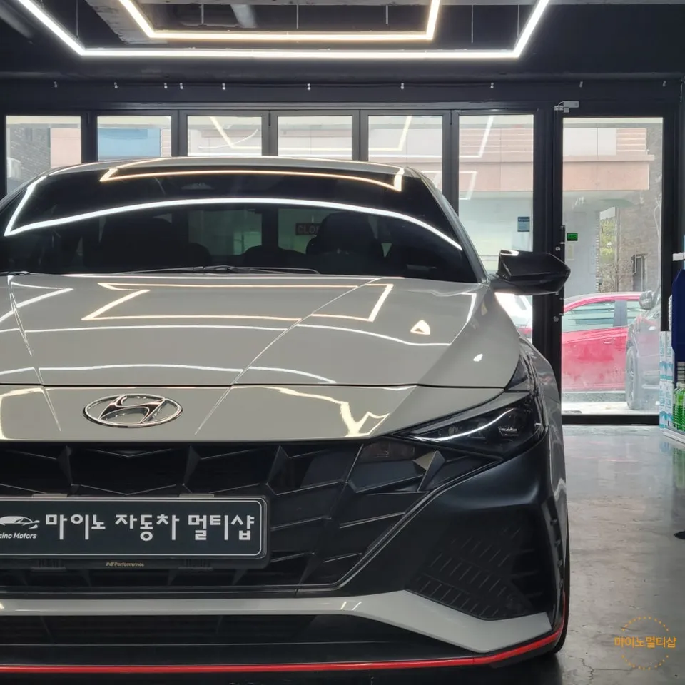Hyundai Elantra Nのカーフィルム施工事例|費用目安・仕上がり 施工写真 2-1