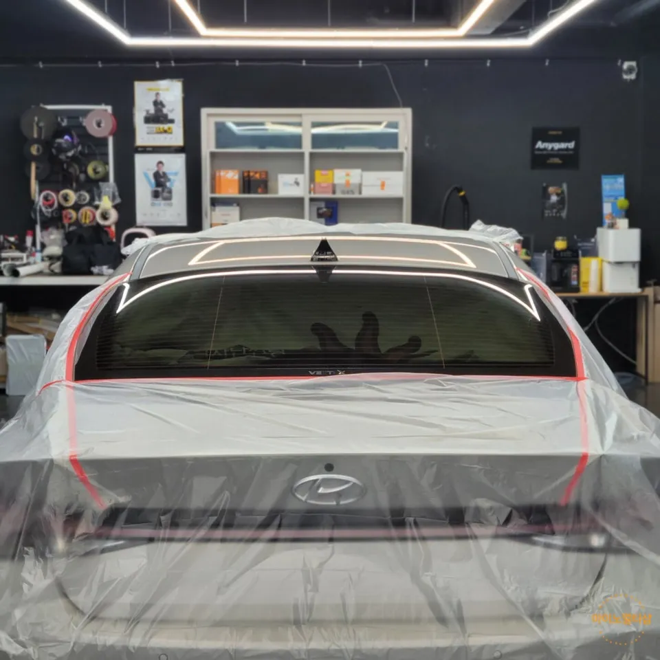 Hyundai Elantra Nのカーフィルム施工事例|費用目安・仕上がり 施工写真 1-2