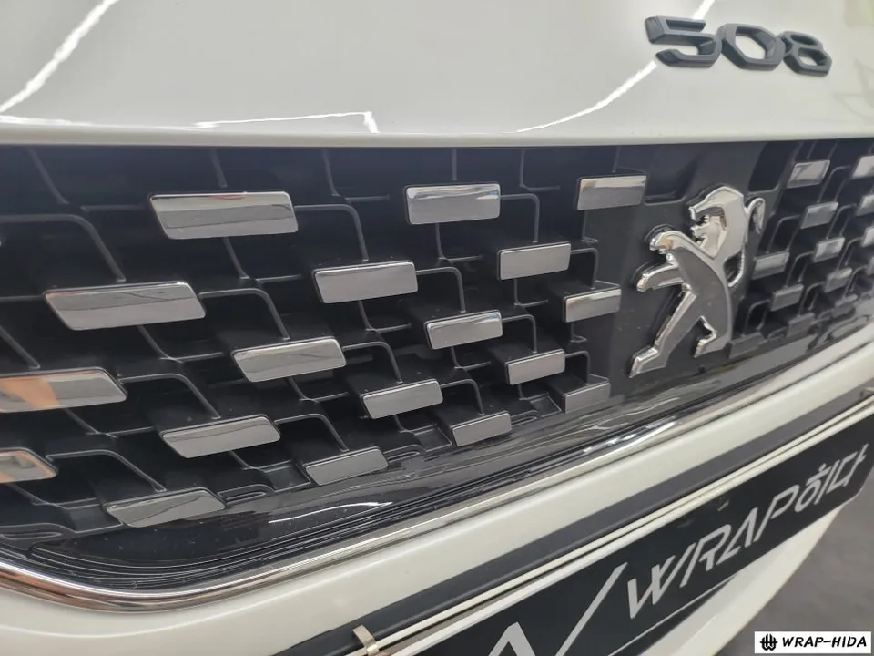 Peugeot 508のグリルラッピング事例|費用目安・仕上がり 施工写真 3-3