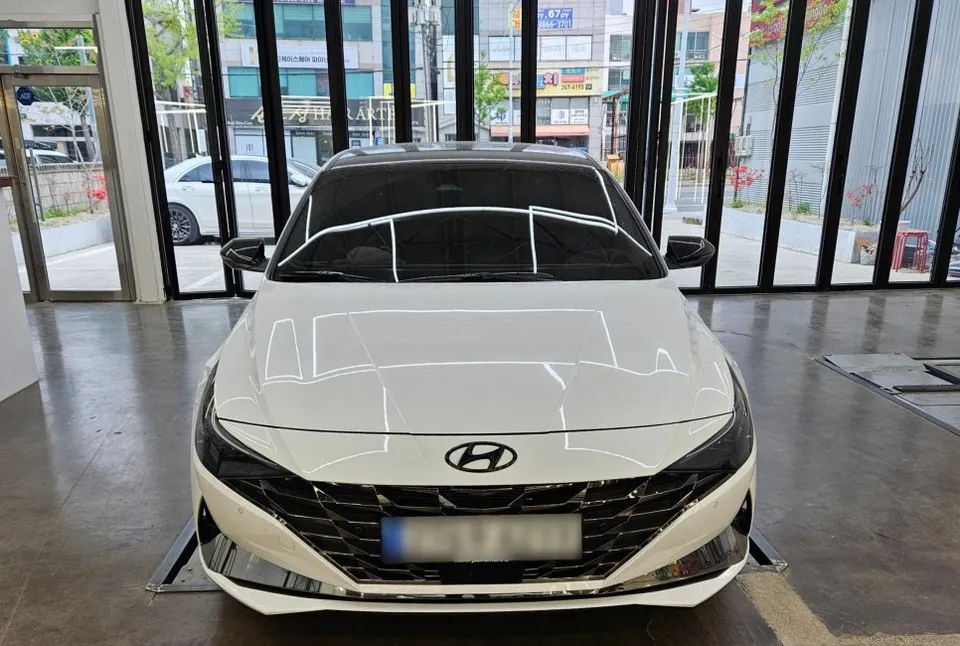 Hyundai Elantra CN7 body kit installation result