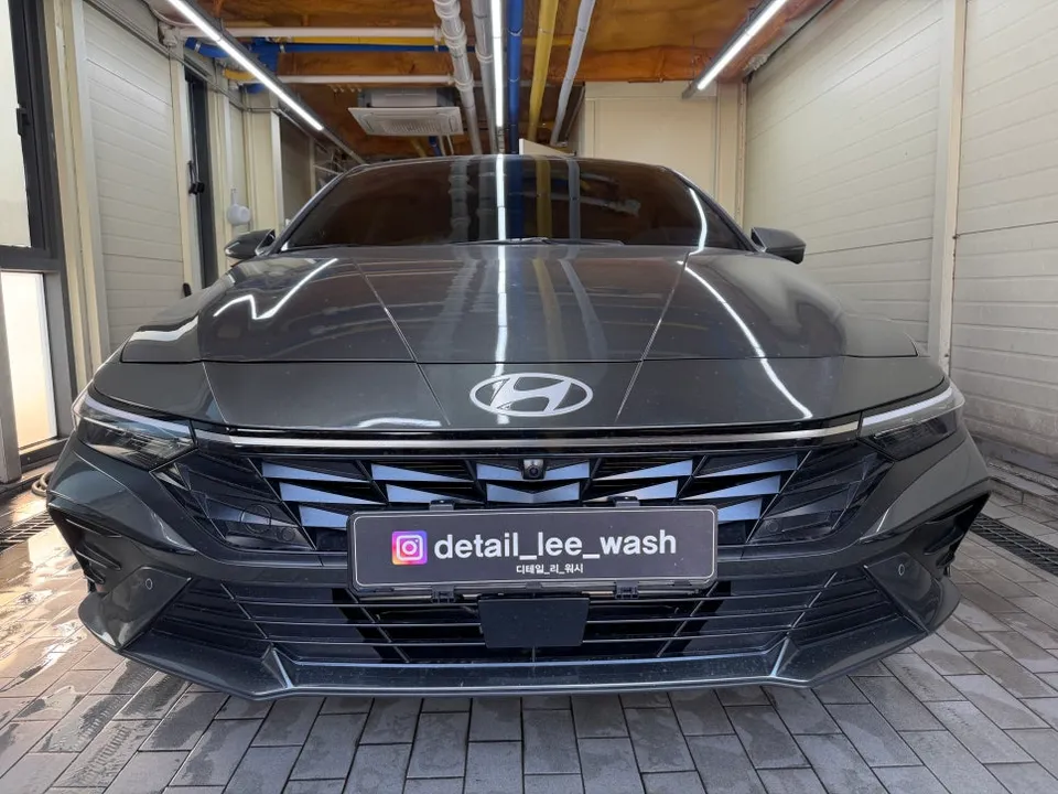 Hyundai Elantra CN7のガラスコーティング事例｜費用目安・仕上がり 写真