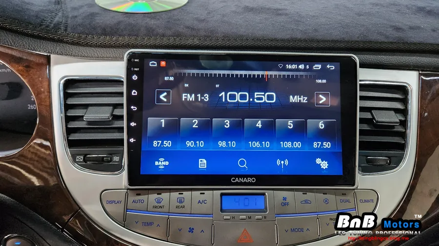 Genesis BHのAndroid Auto・CarPlay取付事例 施工写真 4-2