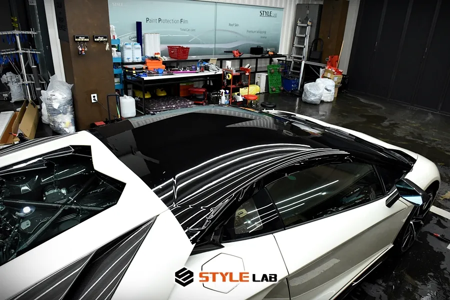 Lamborghini AventadorのPPF施工事例|費用目安・仕上がり 施工写真 1-2